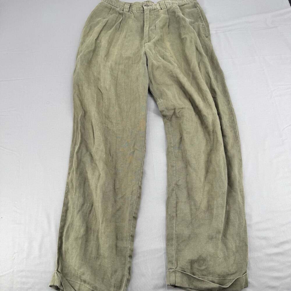GAP Olive Green Wide-Leg Casual Pants
